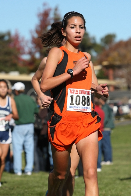 NCS XC D1 Girls-066.JPG - 2009 North Coast Section Cross Country Championships, Hayward High School, Hayward, California